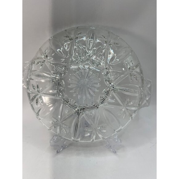 Vtg Anchor Hocking Divided Platter W/ Handles - Picture 6 of 7